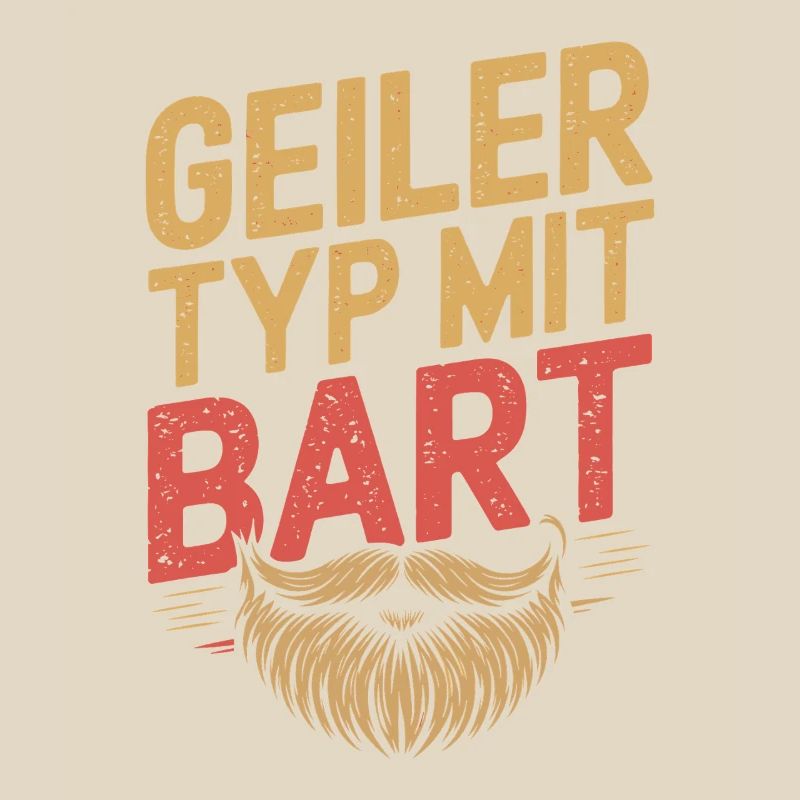 Geiler Typ Mit Bart Bartträger Barbier Vollbart