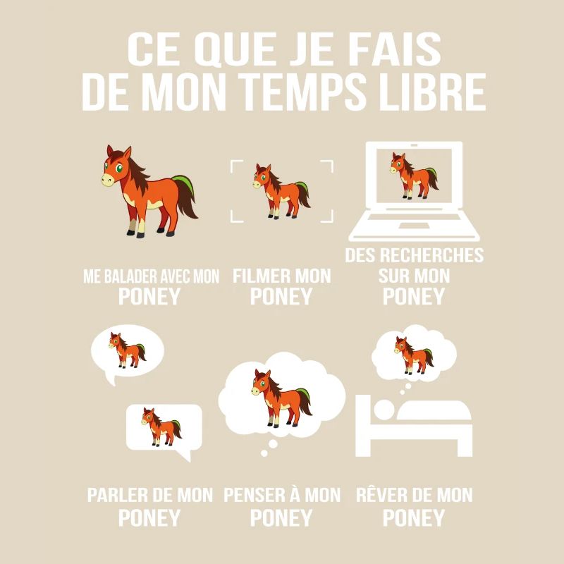 Ce que je fais de mon temps libre Poney