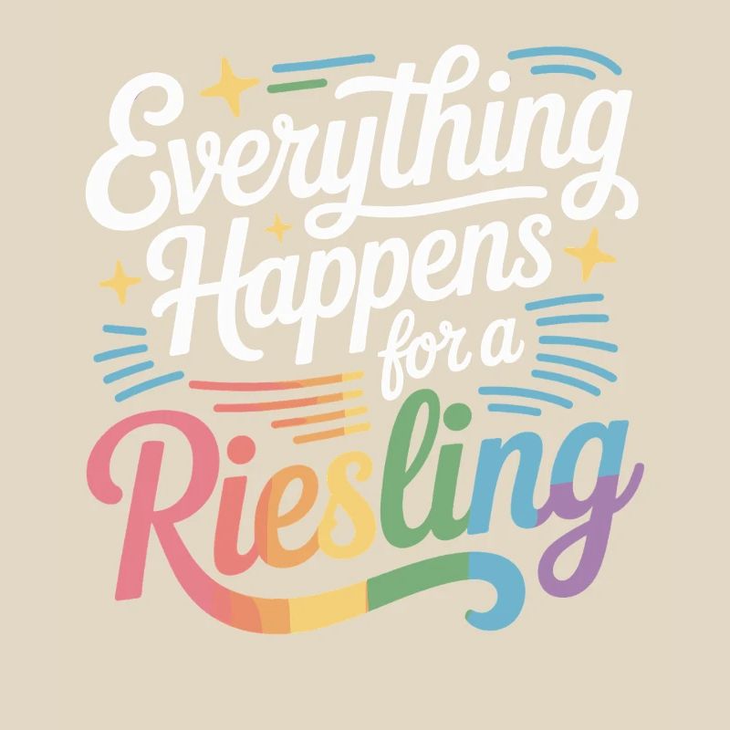 Wine Wine Drinker Everything Happens For A Riesling