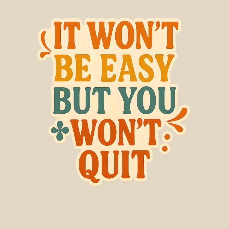 Conception typographique de motivation persistante