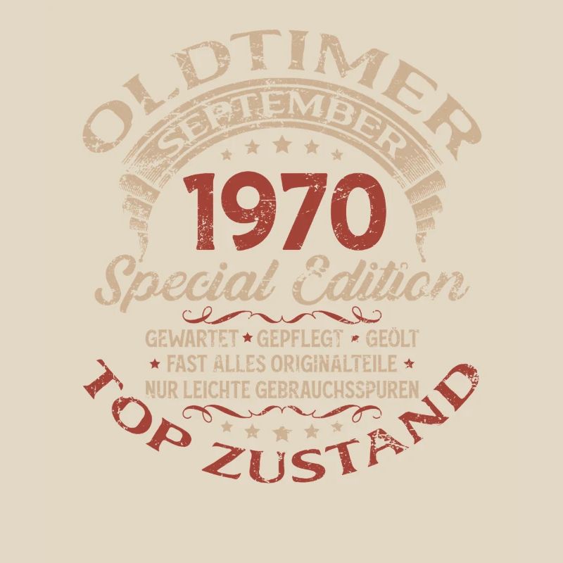 55. Geburtstag Geschenk Oldtimer September 1970