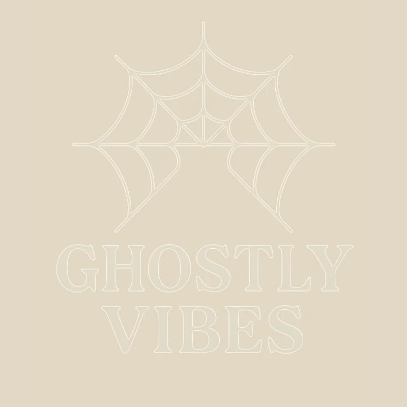 Spider web design with ghostly vibes
