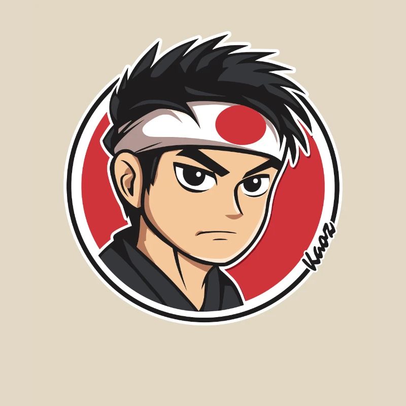 Anime Samurai Charakter Illustration