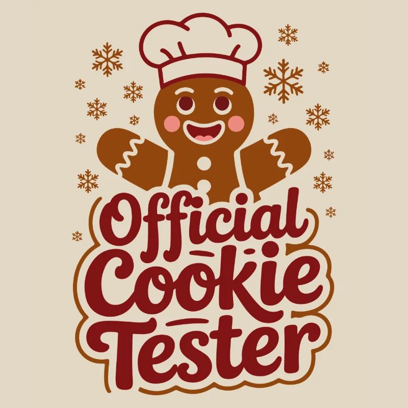 Conception de test de Noël pour les amateurs de biscuits
