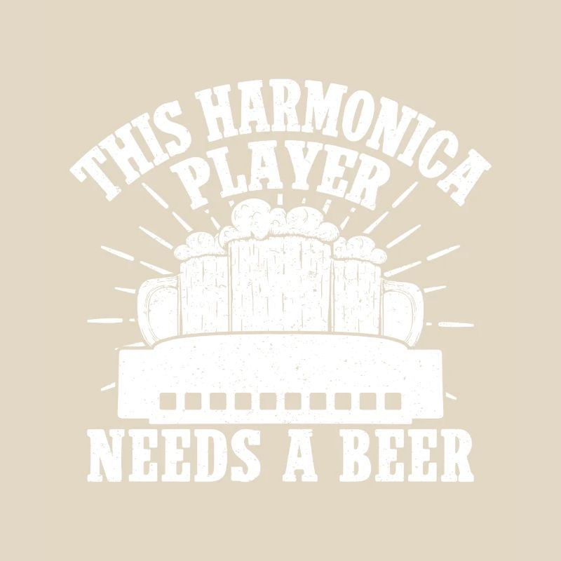 Harmonica Musican Needs A Beer Harmonica