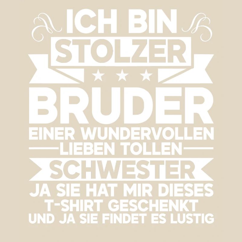 Stolzer Bruder Einer Wundervollen Schwester
