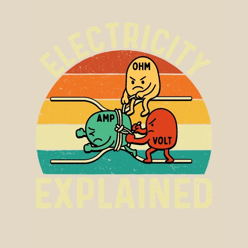 Electricity Explained Funny Engineer STEM Quote