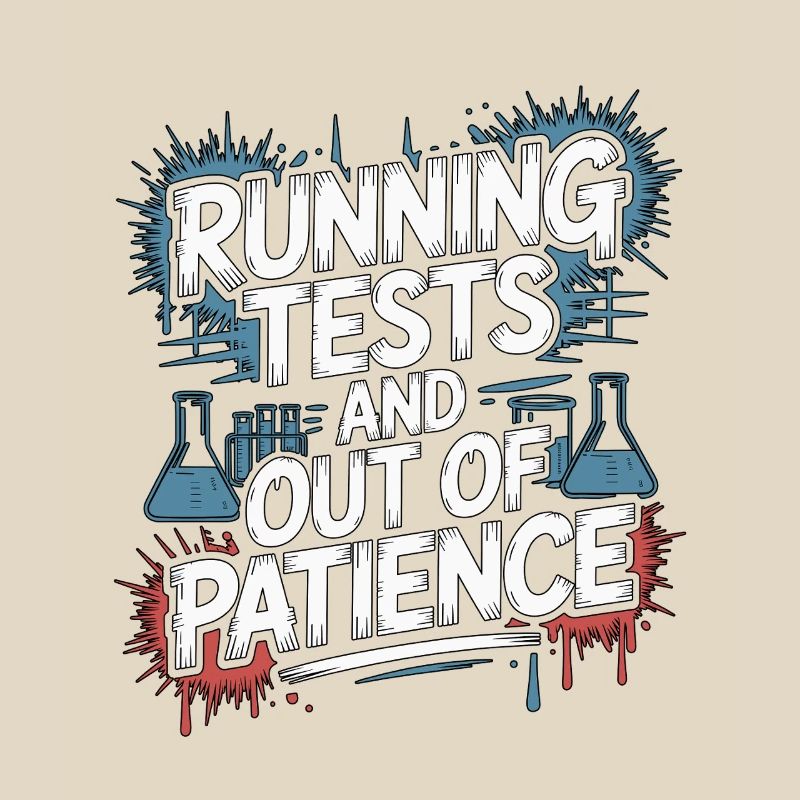 Lab Technician Running Tests And Laboratory Work