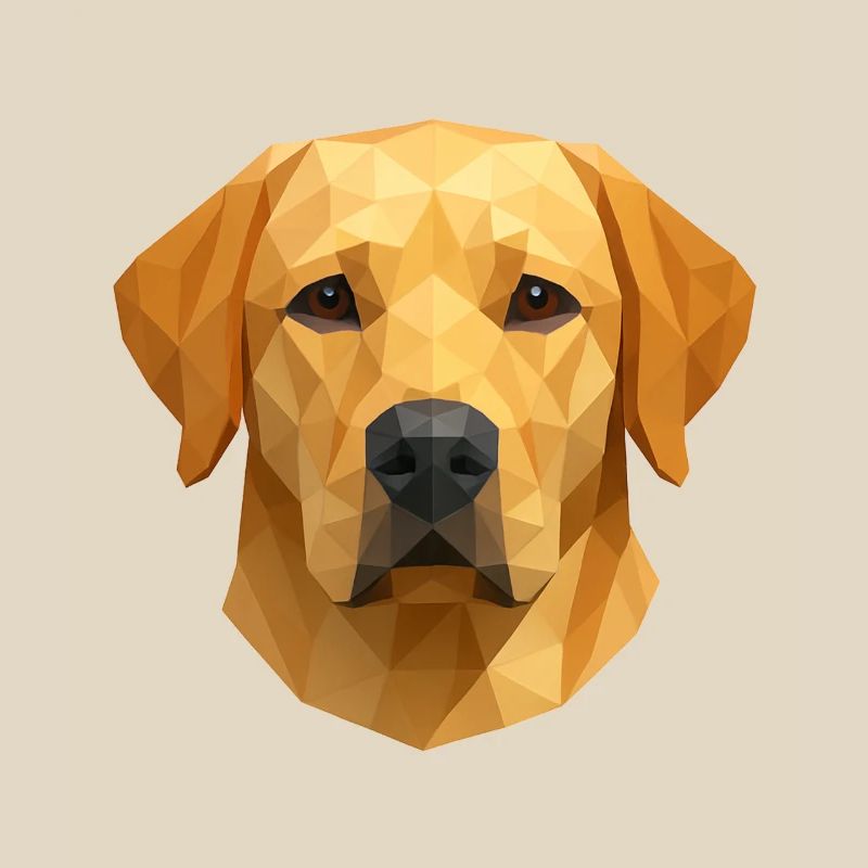 Polygon Labrador Retriever Geschenk