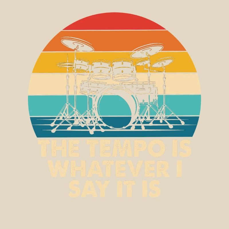 Retro Drumtempo Regenbogen