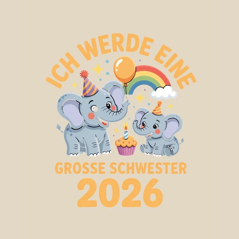 Ich werde eine grosse Schwester 2026 Elefant
