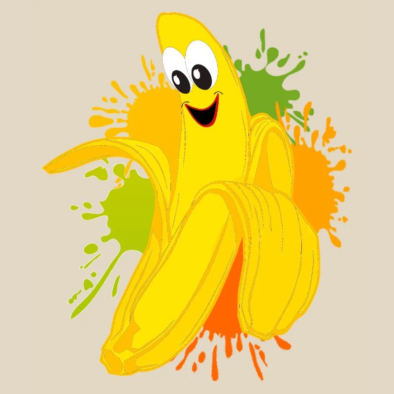 Explosion de couleur banane joyeuse