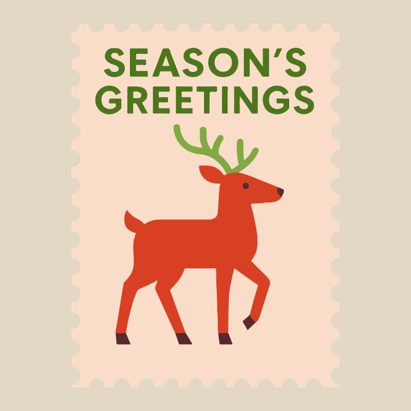 Auguri di Buone Feste con Renna