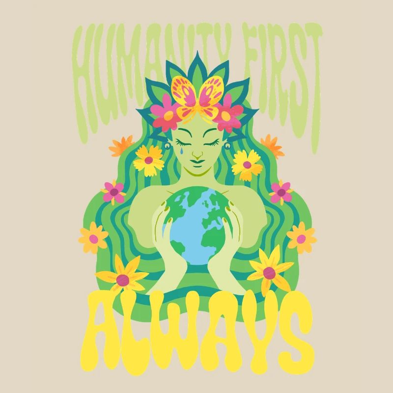 Menschlichkeit Equality Humanity First Always