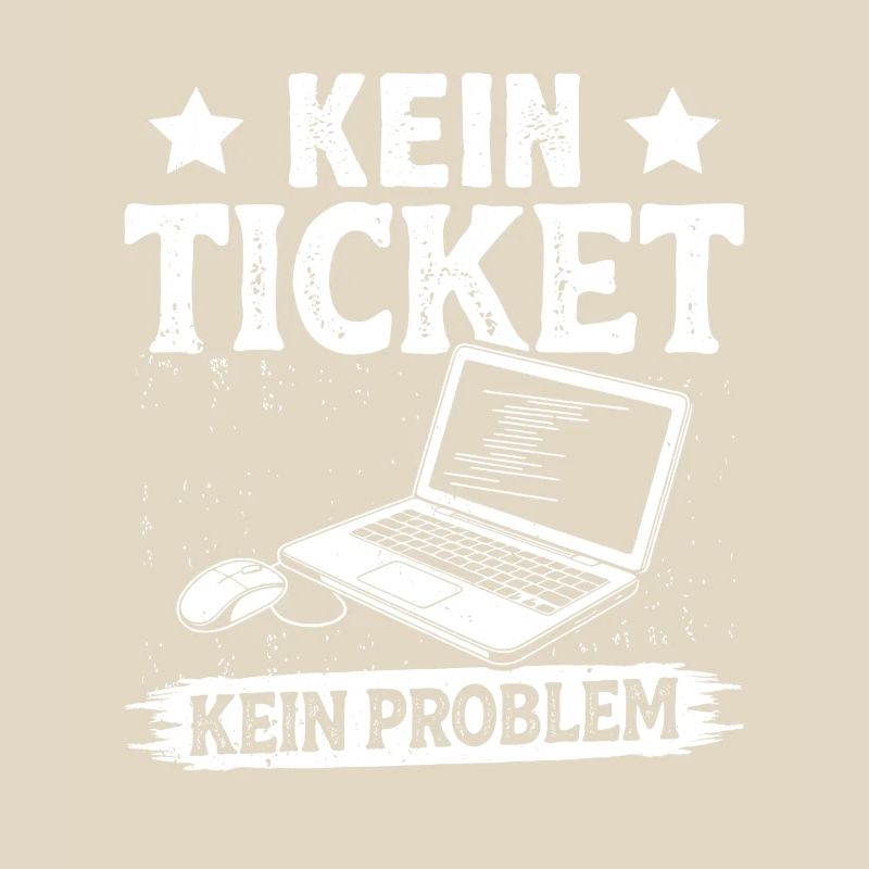 Ordinateur de nerd PAS DE TICKET PAS DE PROBLÈME DRÔLE