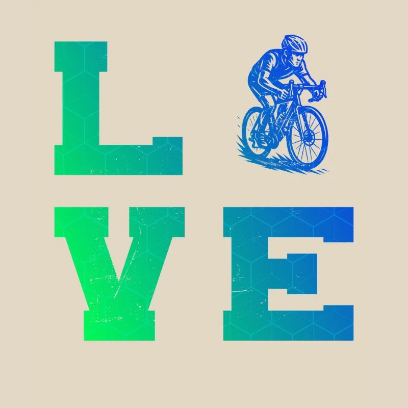 Message clair sur le vélo de route