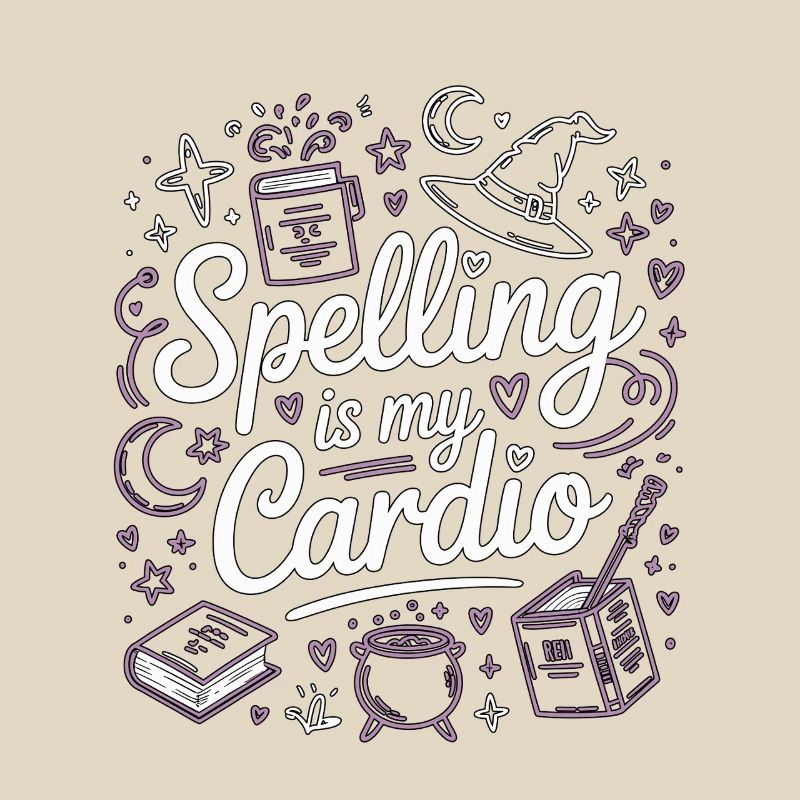Witchcraft Spelling Is My Cardio Sorcery Wicca