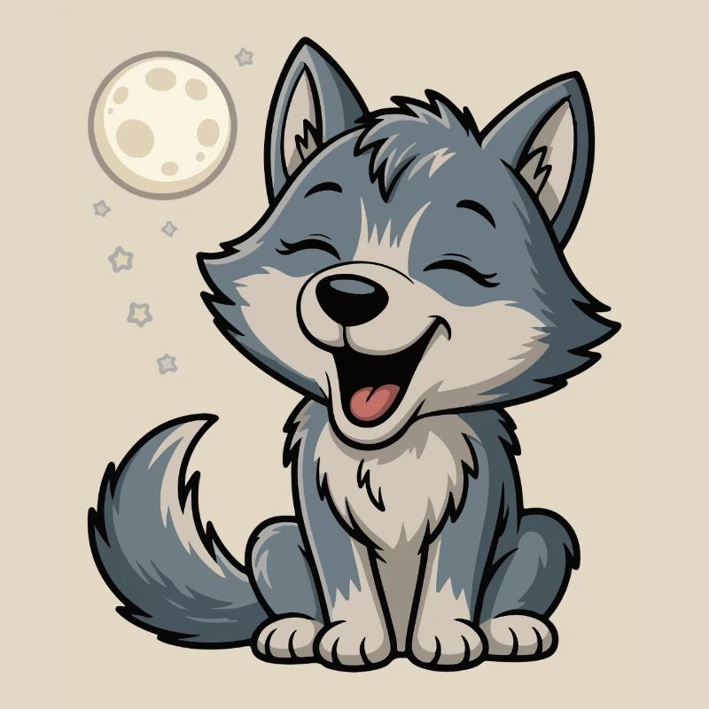 Moonlight Wolf Cuddle