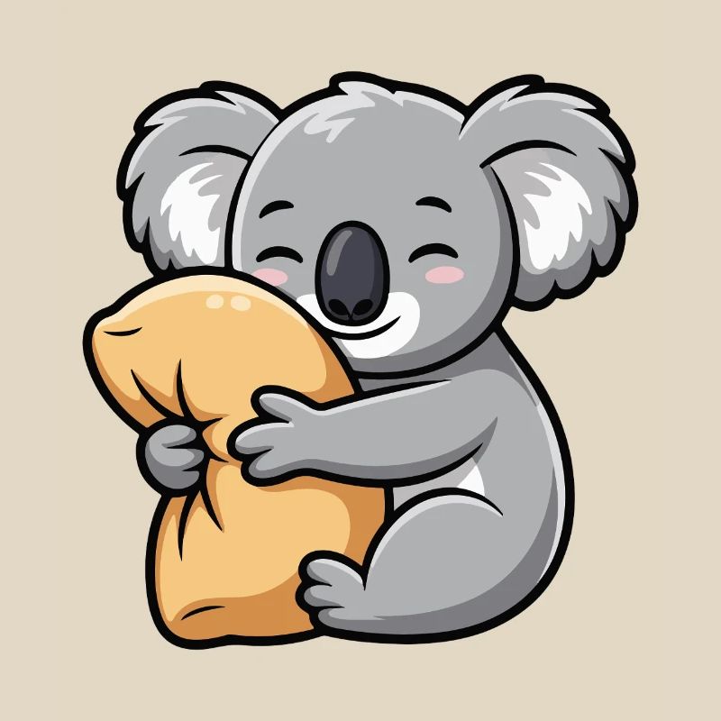 Cuddle chew koala with pillow