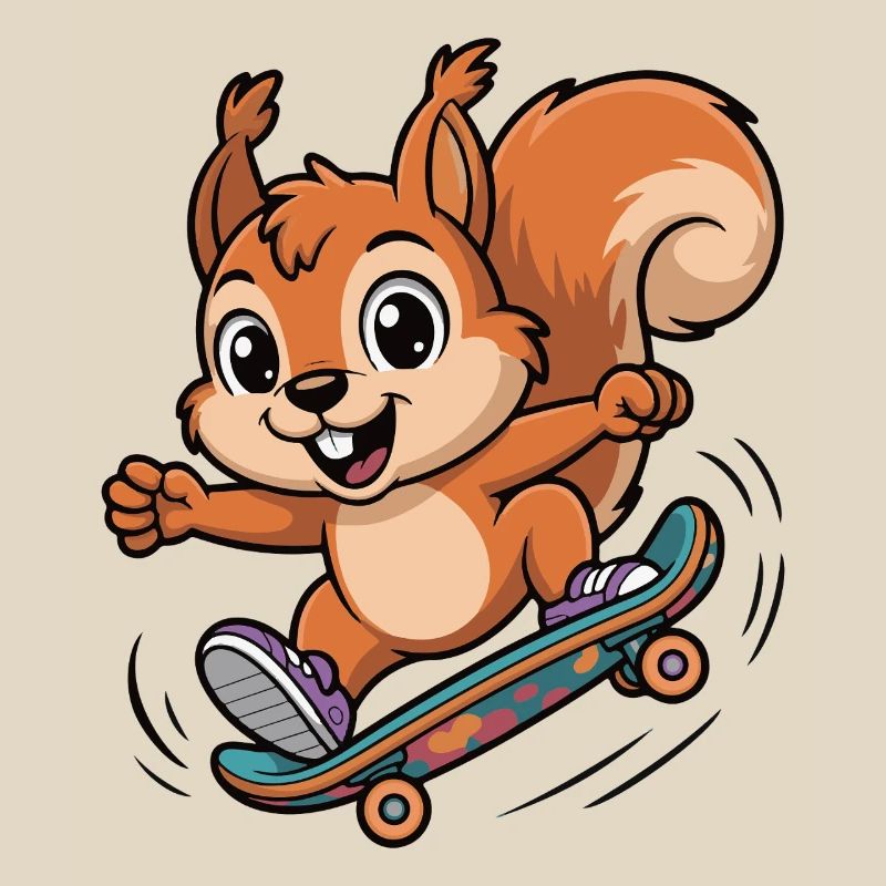 Skate-Eichhörnchen Sprinter