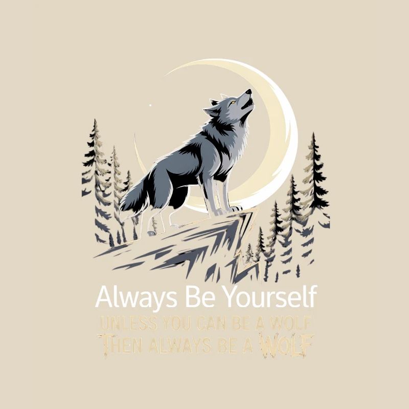 Sei immer du selbst, es sei denn, du kannst ein Wolf sein