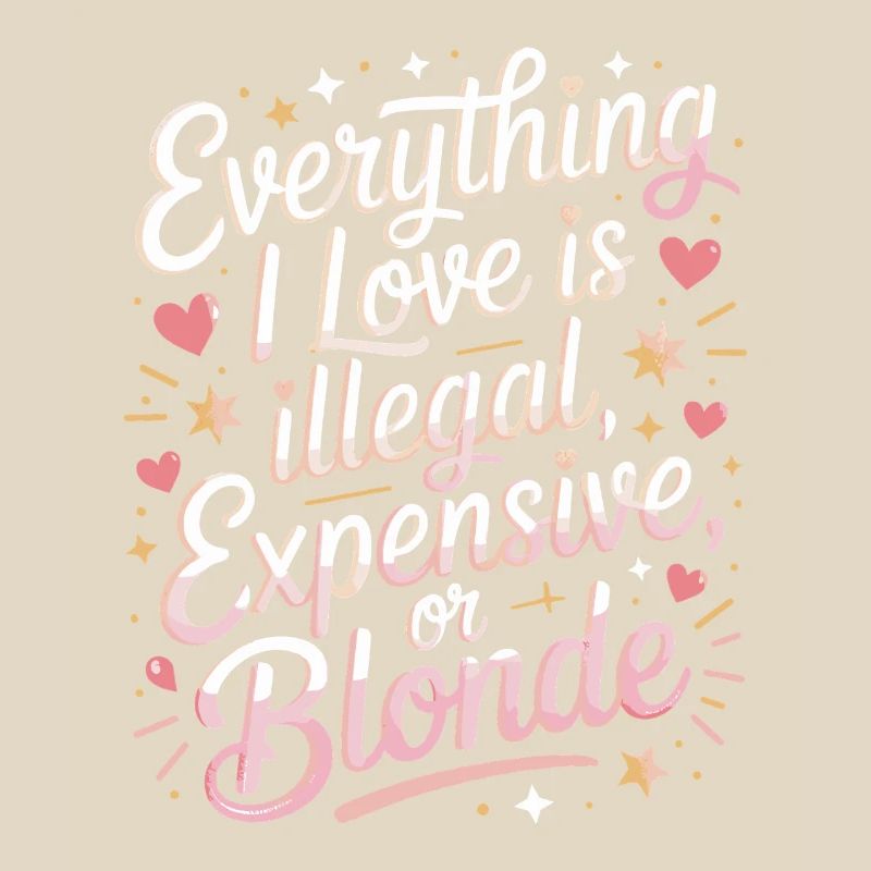 Everything I Love Illegal Expensive Blonde Männer