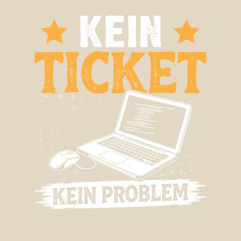 Ordinateur de nerd PAS DE TICKET PAS DE PROBLÈME DRÔLE
