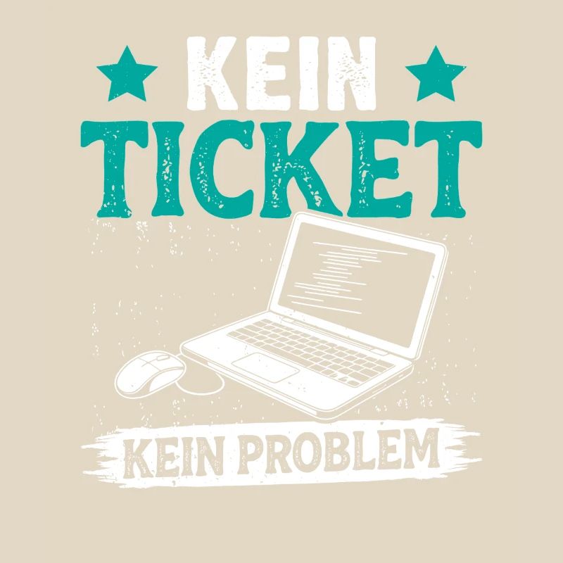 Nerd Computer NO TICKET NO PROBLEM FUNNY