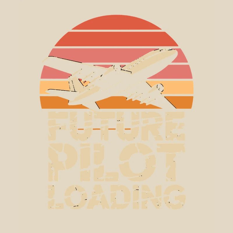  Future Pilot Loading Flugzeug Retro