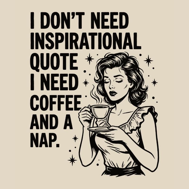 Echte Kaffeeliebe Nickerchen Statement