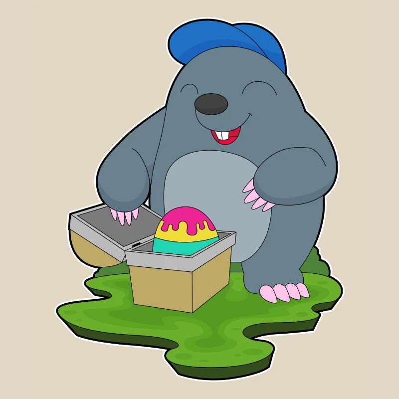 Mole Easter Easter Egg