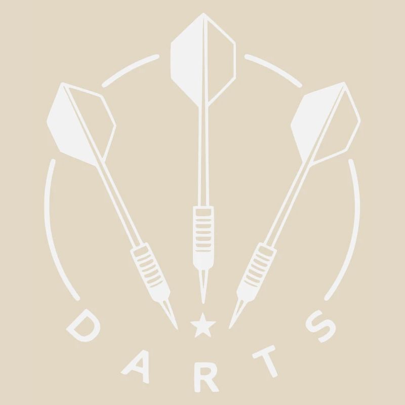 Darts Logo und Dartpfeile