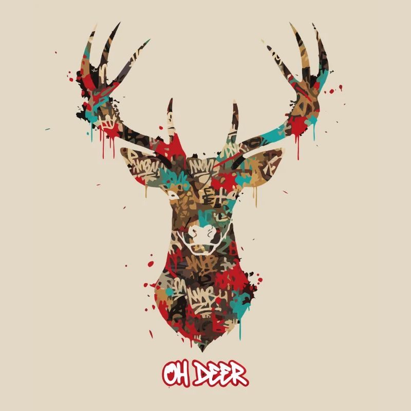 Deer Graffiti