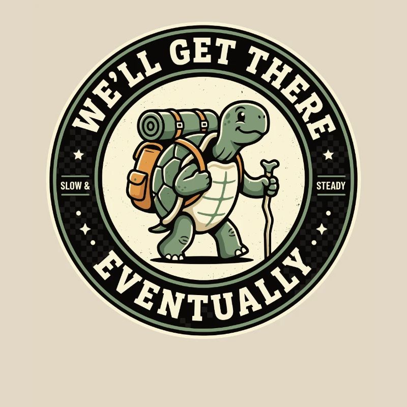 We'll Get There Eventually Wandering Turtle