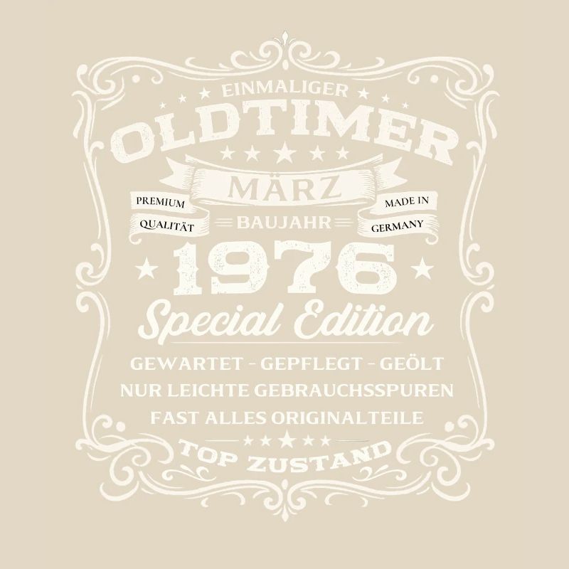 50. Geburtstag Geschenk Mann Oldtimer März 1976