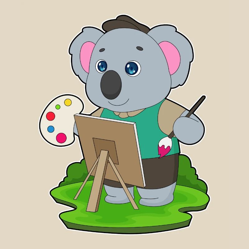 Koala Maler Pinsel Malen