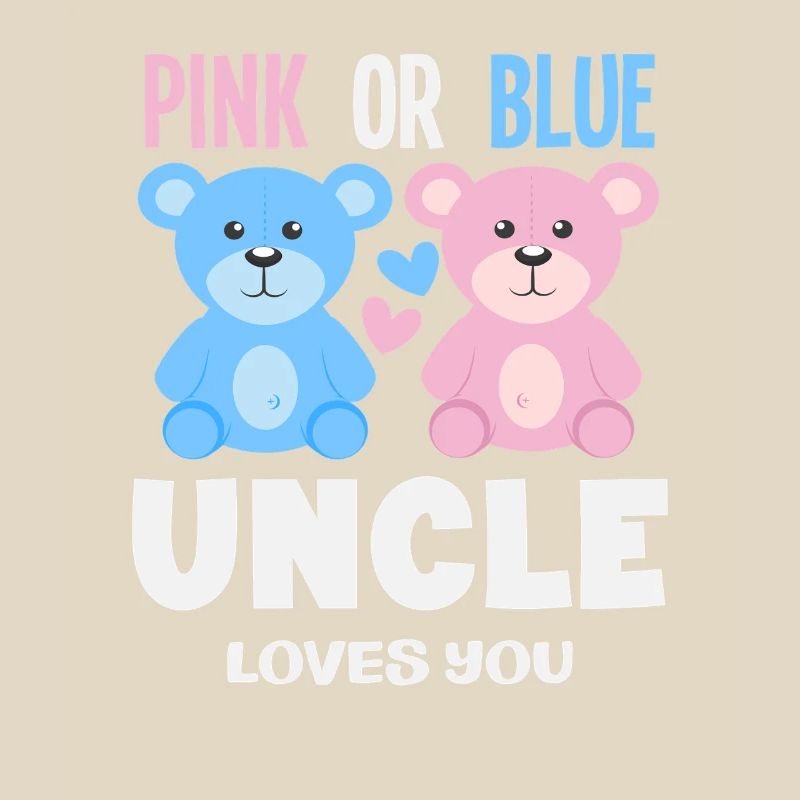 Pink Oder Blau Onkel Liebt Dich