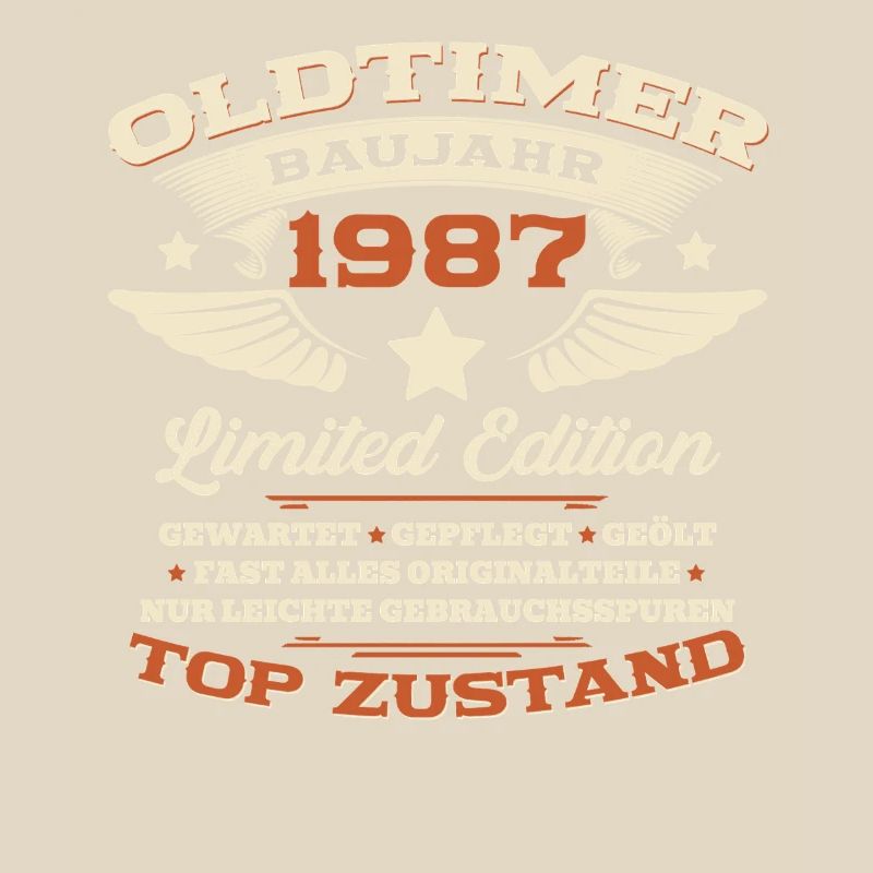 39. Geburtstag Geschenk Mann Oldtimer Baujahr 1987