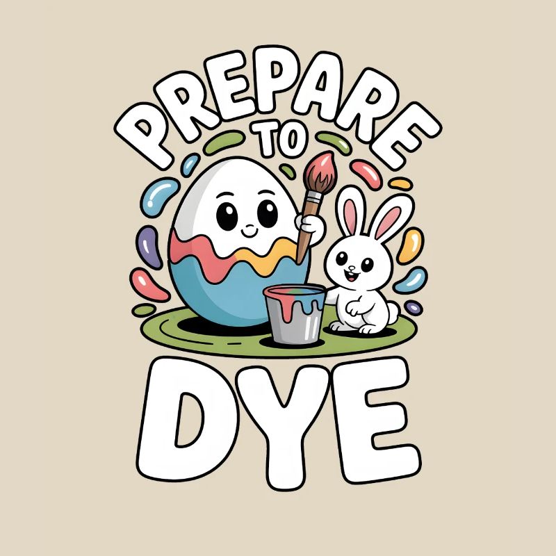 Prepare To Dye Funny Easter Saying