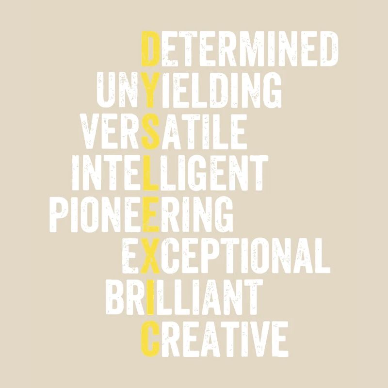 Yellow Accent Adjective Stack