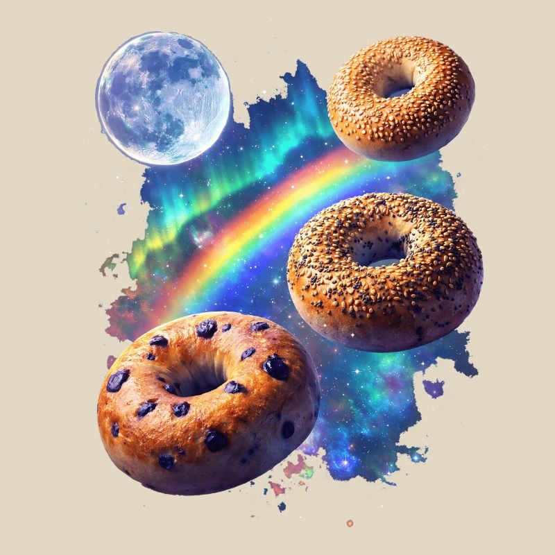 Cosmic donuts over rainbow space