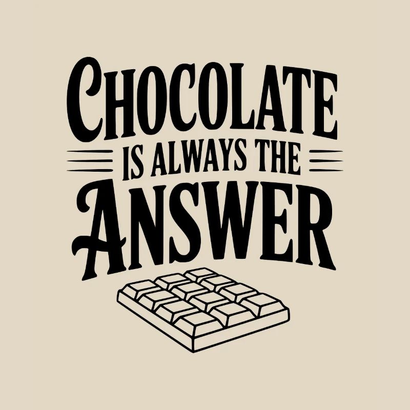 Le chocolat est toujours la solution