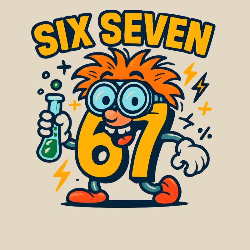 Six Seven 67 Science Humor Nerd Gift Idea