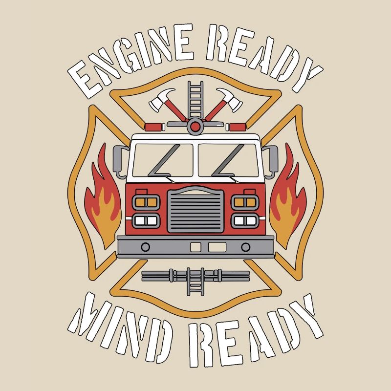 Fire Engineer Engine Ready Mind Ready Firefighting