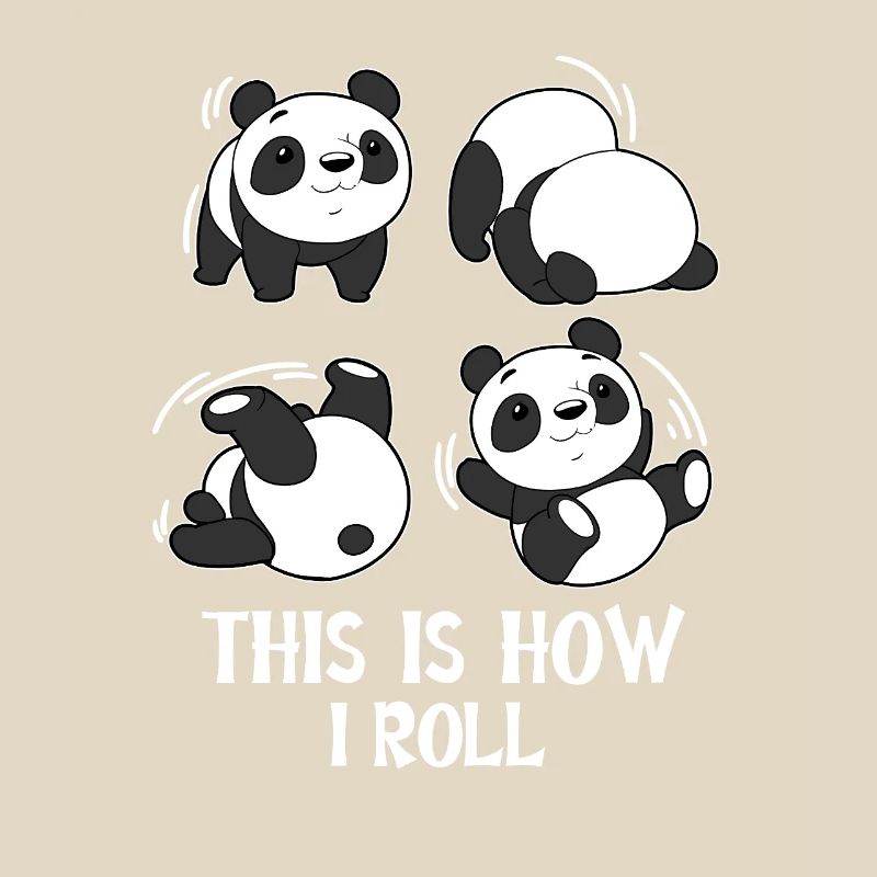 Panda Roll Somersault Roller Gymnastics