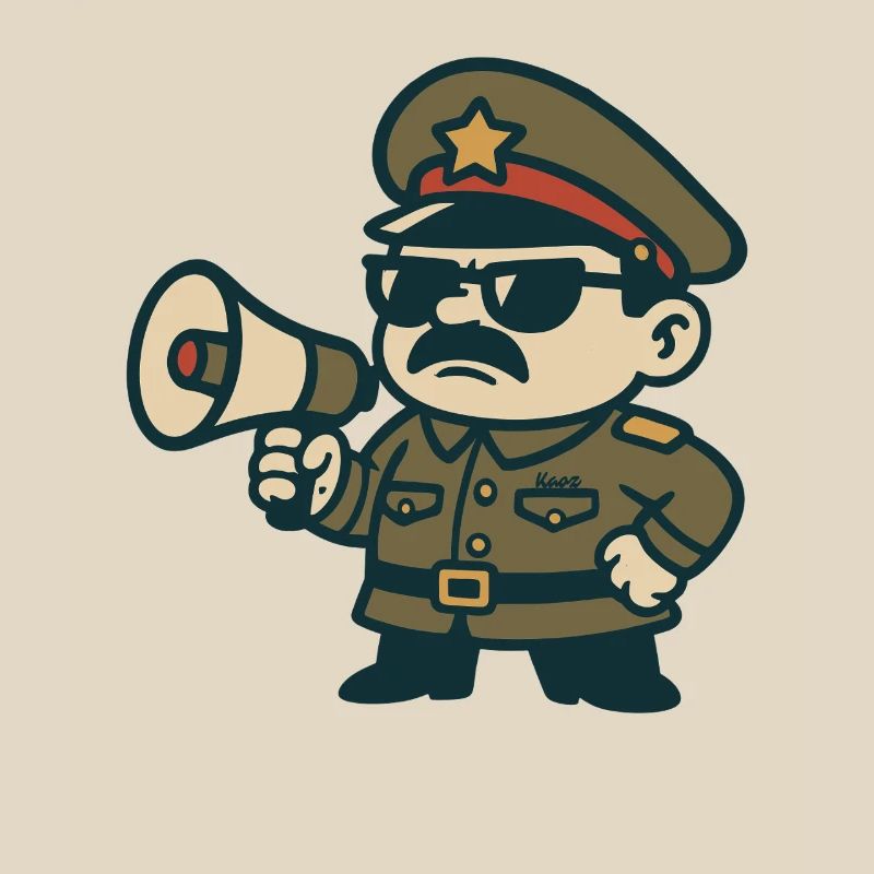 Retro Sergeant Megaphone