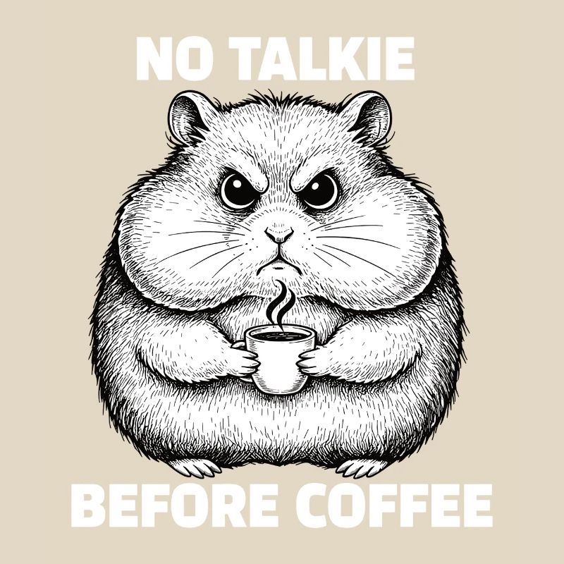 Pas de conversation devant un hamster amateur de café