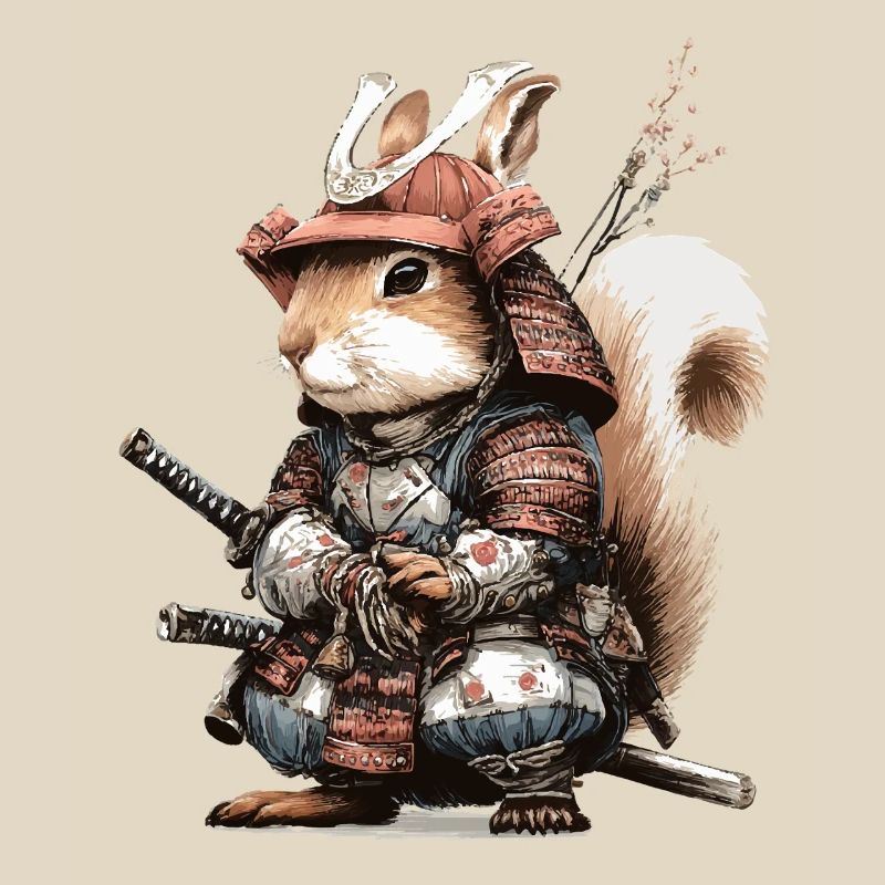 Squirrel Samurai in Armor