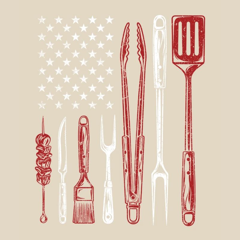 Outils de barbecue Grill US Flag Pitmaster