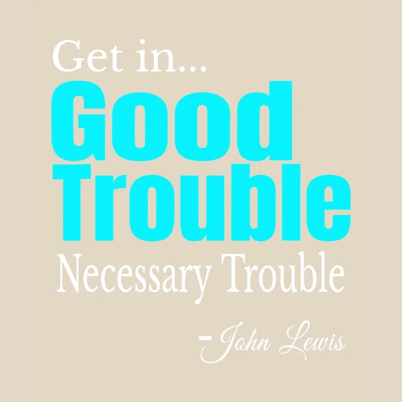 Good Trouble Gradient Quote Tee